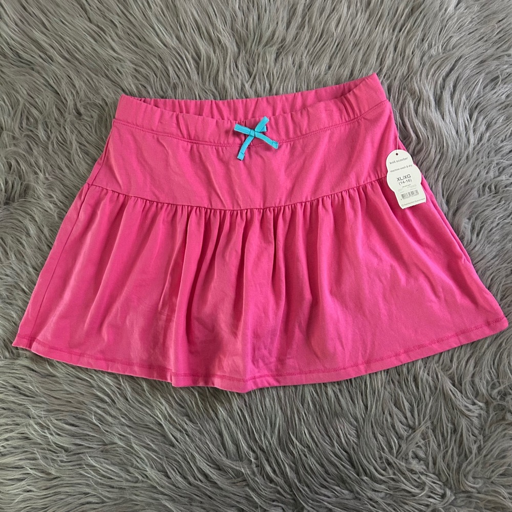 Wonder Nation Knit Skirt Girls Size XL (15-16) Pink Skort Stretchy‎